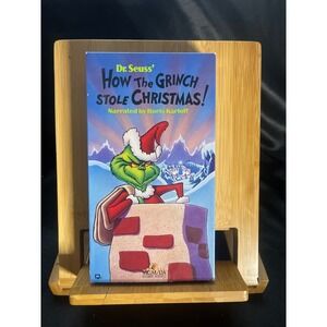 Dr Seuss How the Grinch Stole Christmas VHS MGM UA Home Video Boris Karloff 1994